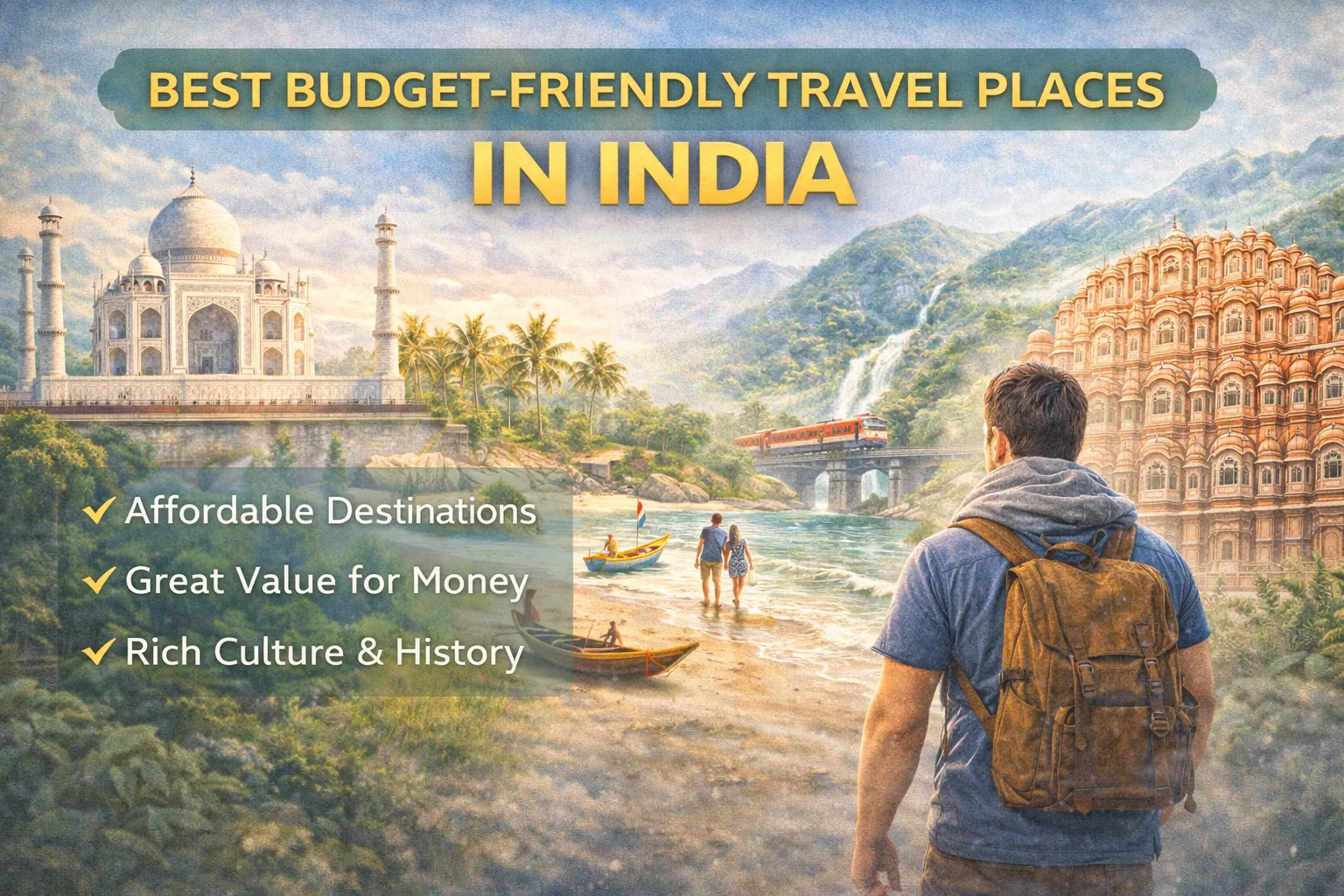 இந்தியாவில் பட்ஜெட்டுக்கு ஏற்ற மிகச்சிறந்த சுற்றுலாத் தலங்கள்: குறைந்த செலவில் ஒரு சொர்க்கப் பயணம்!