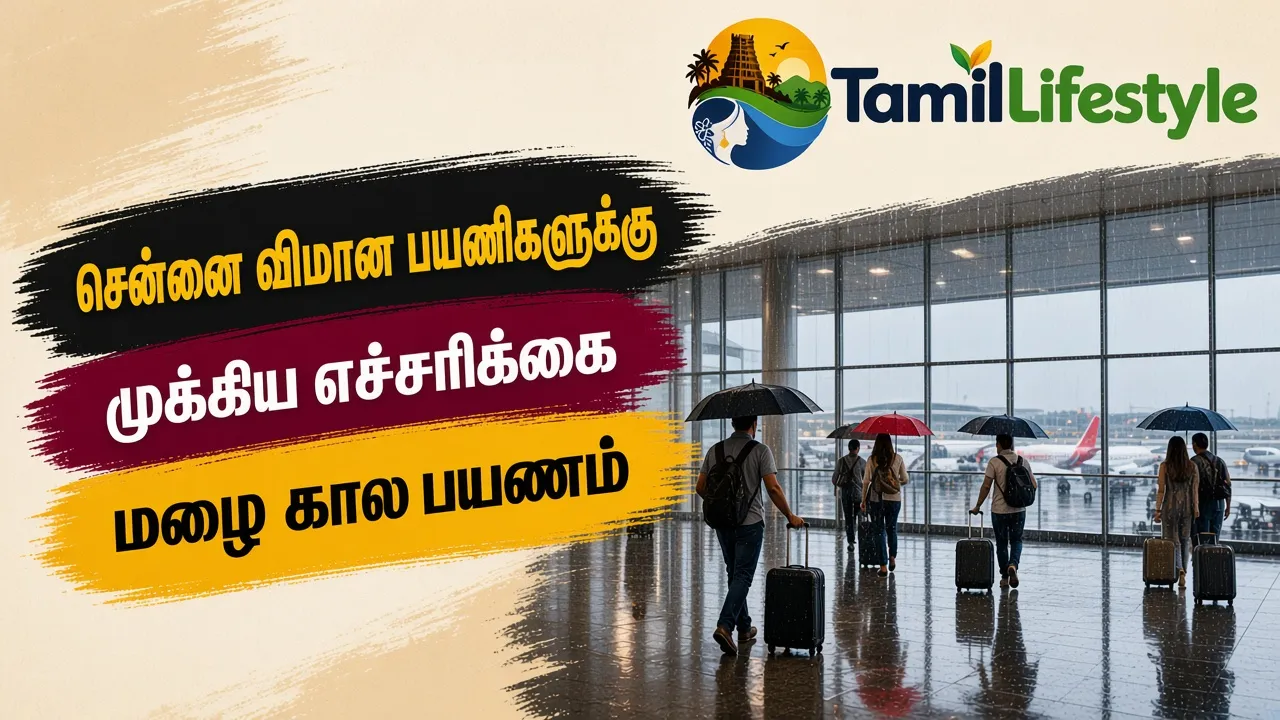 சென்னை விமான பயணிகளுக்கு முக்கிய எச்சரிக்கை: மழை கால பயணம்
