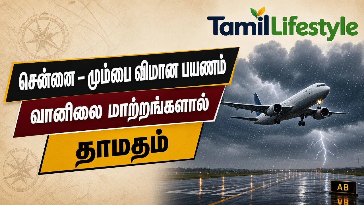 சென்னை - மும்பை விமான பயணம்: வானிலை மாற்றங்களால் தாமதம்